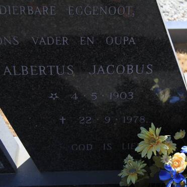 MOSTERT Albertus Jacobus 1903-1978 &amp; Susanna Johanna Maria 1915-1993 