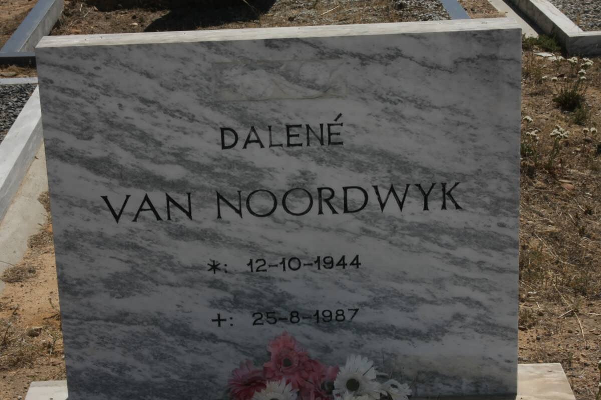 NOORDWYK Dalene, van 1944-1987