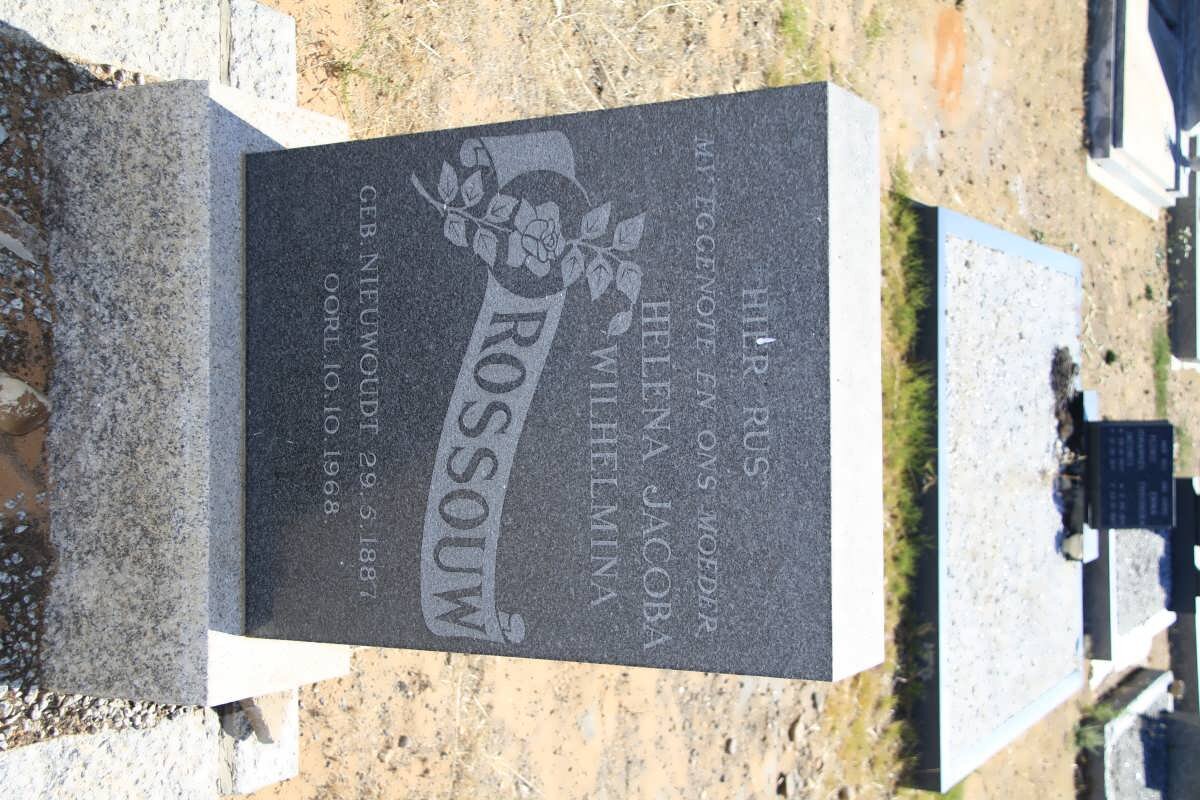 ROSSOUW Helena Jacoba Wilhelmina nee NIEUWOUDT 1887-1968