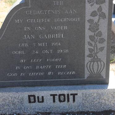 TOIT Jan Gabriel, du 1914-1958