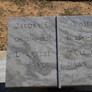 VISSER Jakoba E. 1891-1977