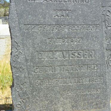 VISSER D.J. 1917-1952