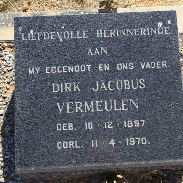 VERMEULEN Dirk Jacobus 1897-1970