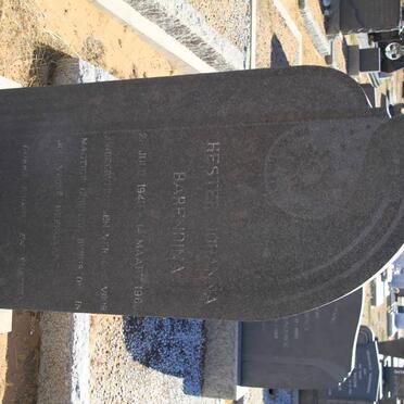 ? Hester Johanna Barendina 1943-1960