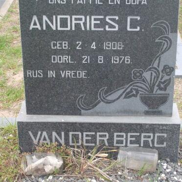 BERG Andries C., van der 1908-1976