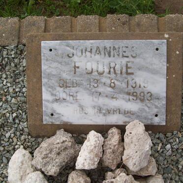 FOURIE Johannes 1919-1993