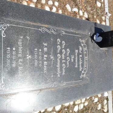 ROUX J.B., le 1910-1980 &amp; Ingeborg 1914-2010