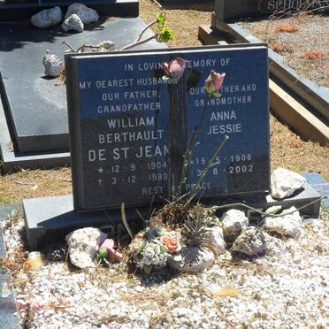 ST JEAN William Berthault, de 1904-1980 &amp; Anna Jessie 1906-2002