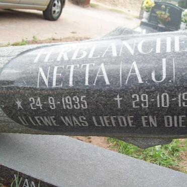 TERBLANCE A.J. 1935-1995