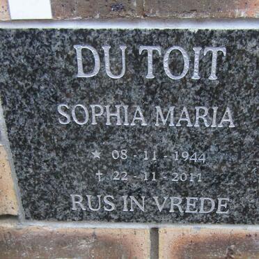 TOIT Sophia Maria, du 1944-2011