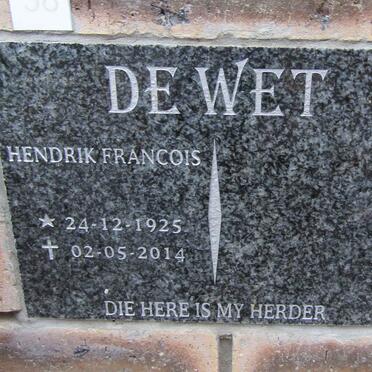 WET Hendrik Francois, de 1925-2014