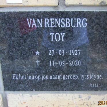 RENSBURG Toy, van 1927-2020