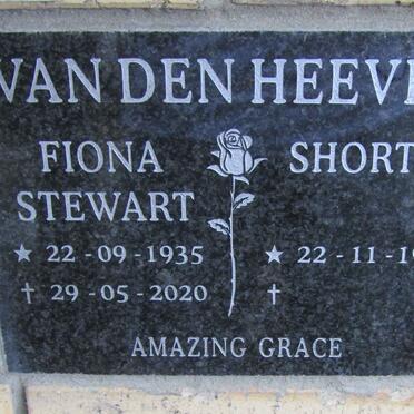 HEEVER Shorty, van den 1934- &amp; Fiona STEWART 1935-2020