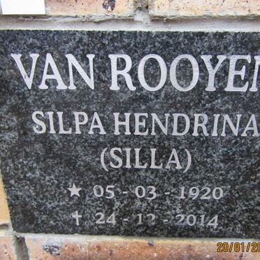 ROOYEN Silpa Hendrina, van 1920-2014