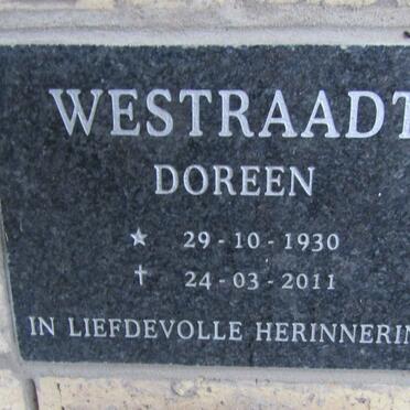 WESTRAADT Doreen 1930-2011
