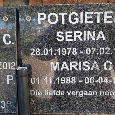 POTGIETER Serina 1978-1991 :: POTGIETER Marisa C. 1988-1998