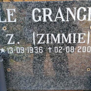 GRANGE Z., le 1936-2006