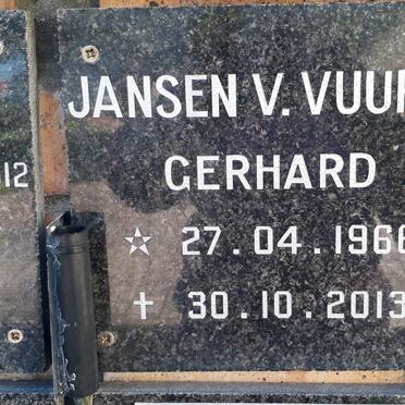 VUUREN Gerhard, Jansen v. 1966-2013