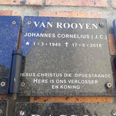 ROOYEN J.C., van 1945-2018