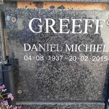 GREEFF Daniel Michiel 1937-2015