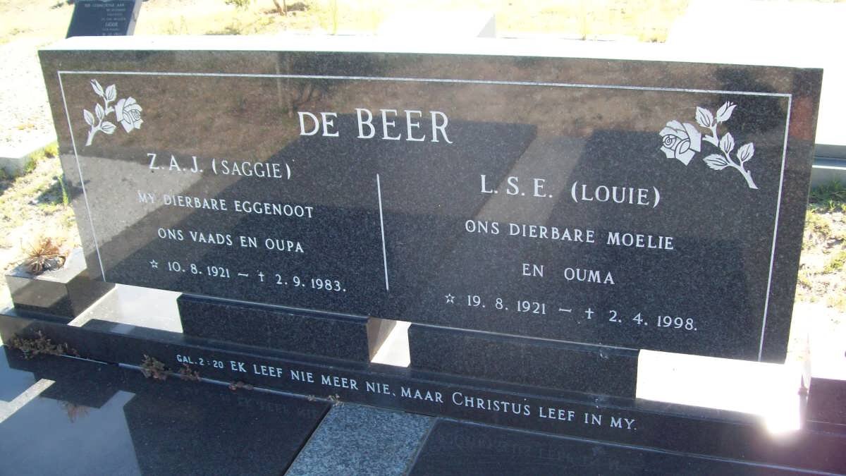 BEER Z.A.J., de 1921-1983 &amp; L.S.E. 1921-1998