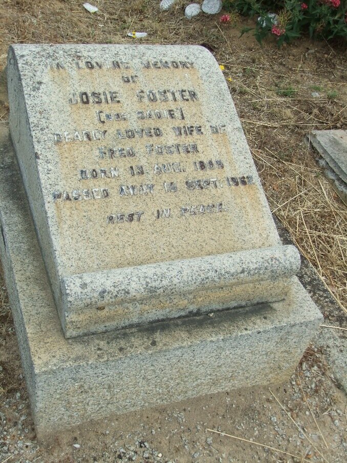 FOSTER Josie nee SADIE 1898-1962