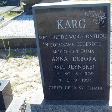 KRAG Anna Debora nee REYNEKE 1909-1997