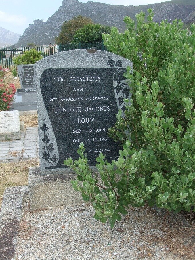 LOUW Hendrik Jacobus 1885-1963