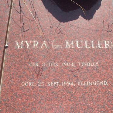 LATEGAN Myra nee MULLER 1904-1994