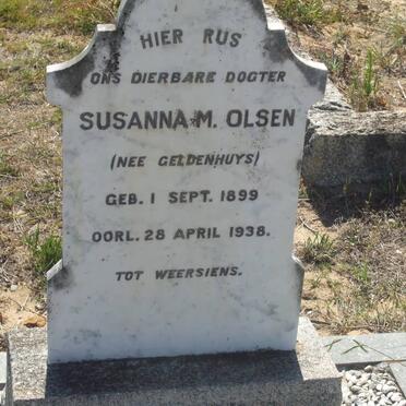 OLSEN Susanna M. nee GELDENHUYS 1899-1938