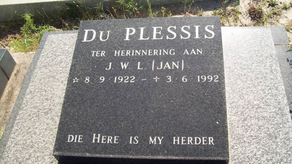 PLESSIS J.W.L., du 1922-1992