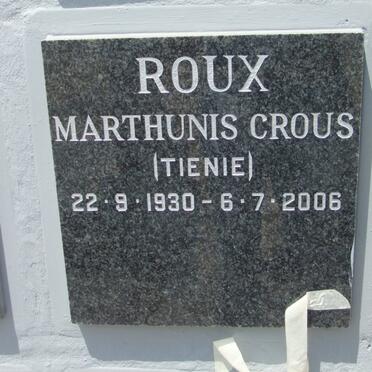 ROUX Marthunis Crous 1930-2006
