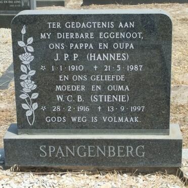SPANGENBERG J.P.P. 1910-1987 &amp; W.C.B. 1916-1997