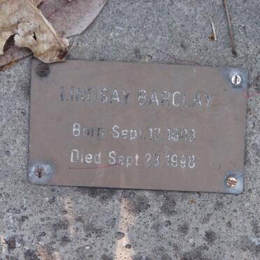 BARCLAY Lindsay 1903-1998