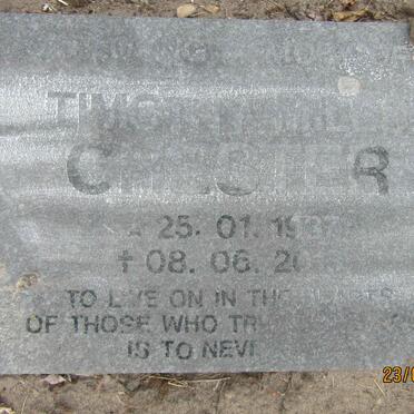 CHESTER Timothy Miles 1937-2013