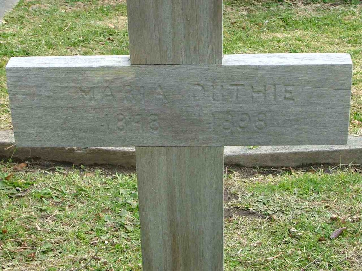 DUTHIE Maria 1848-1898