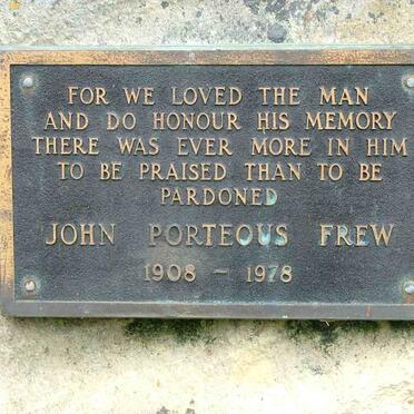 FREW John Porteous 1908-1978