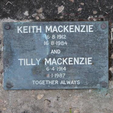 MACKENZIE Keith 1912-1984 &amp; Tilly 1914-1987
