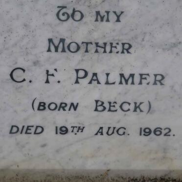 PALMER C.F. nee BECK -1962