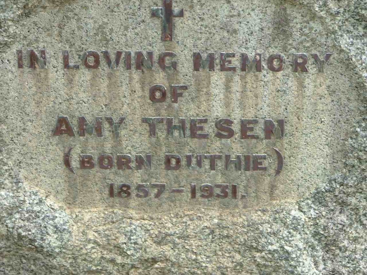 THESEN Amy nee DUTHIE 1857-1931