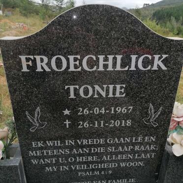 FROECHLICK Tonie 1967-2018
