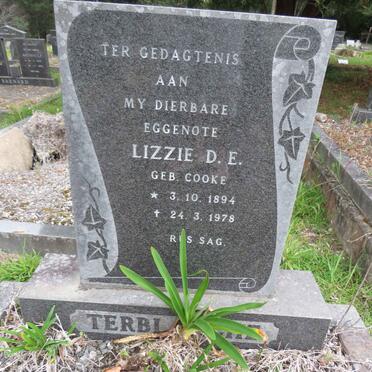 TERBLANCHE Lizzie D.E. nee COOKE 1894-1978