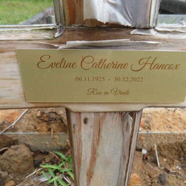 HANCOX Eveline Catherine 1925-2022