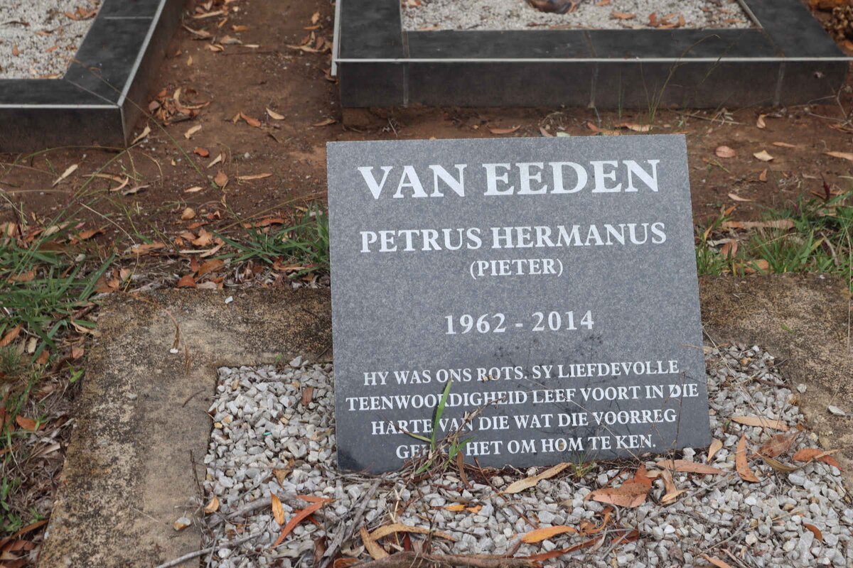 EEDEN Petrus Hermanus, van 1962-2014