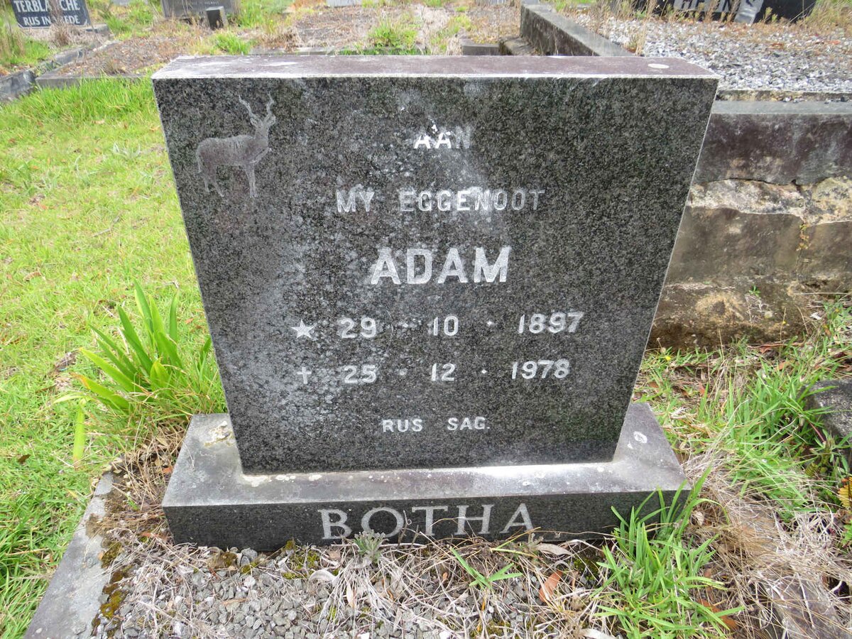 BOTHA Adam 1897-1978
