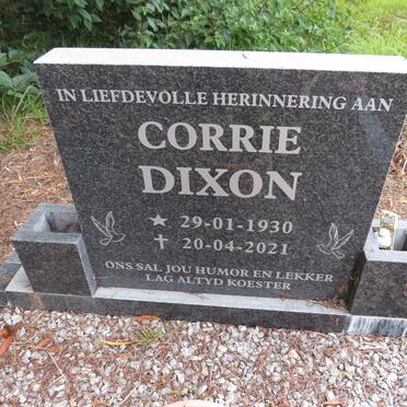 DIXON Corrie 1930-2021