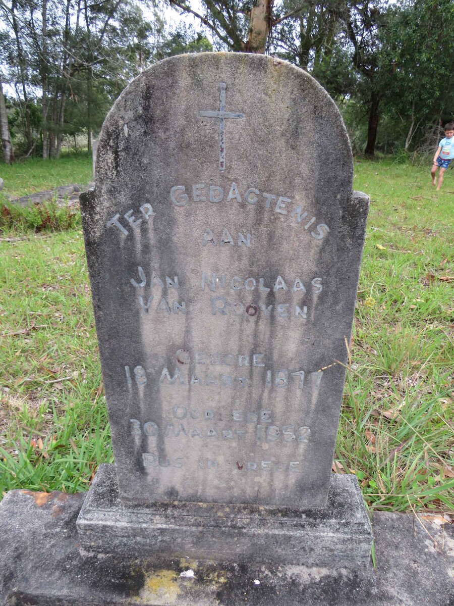 ROOYEN Jan Nicolaas, van 1877-1952