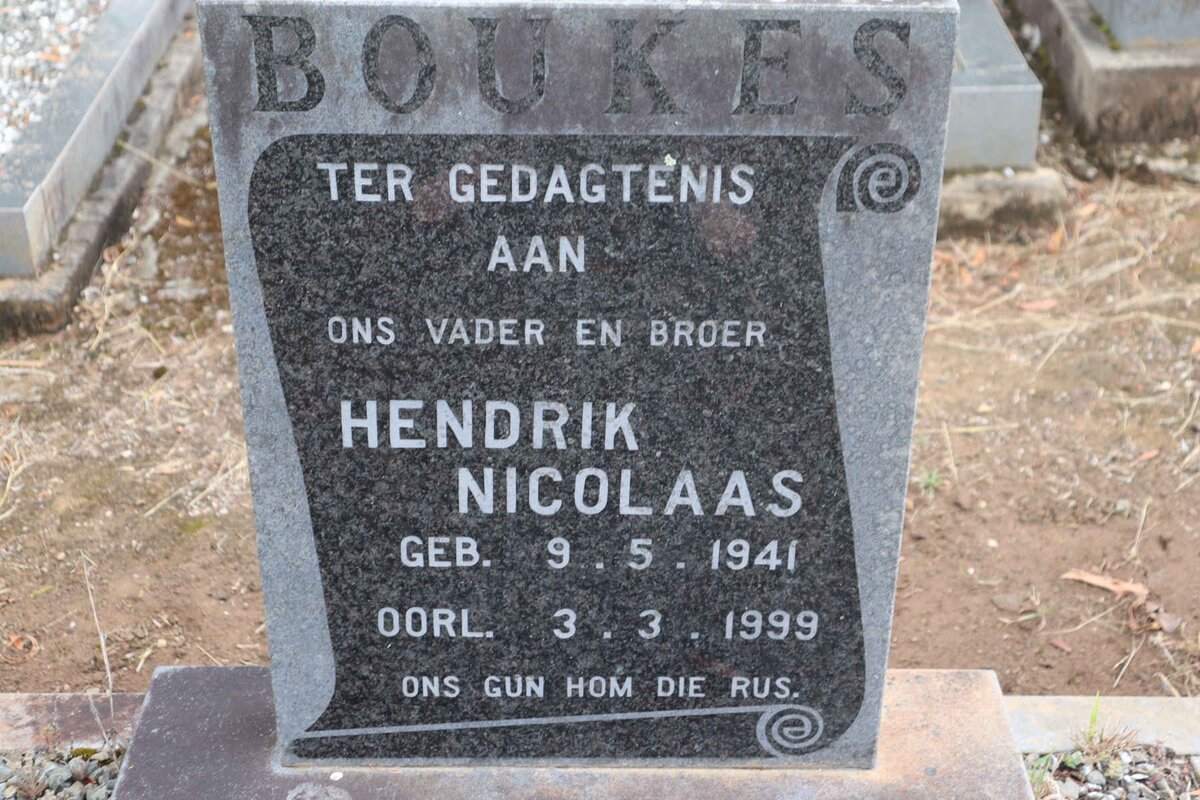 BOUKES Hendrik Nicolaas 1941-1999