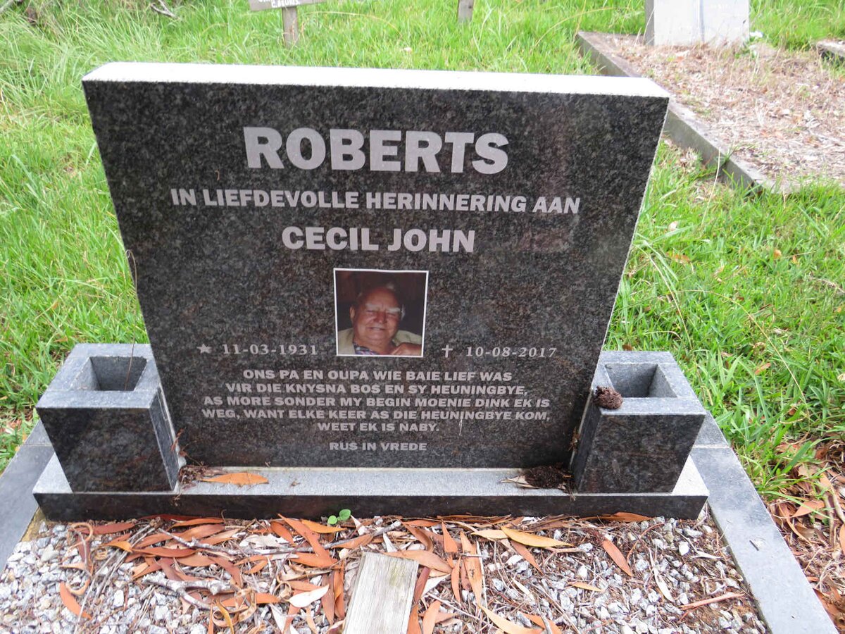 ROBERTS Cecil John 1931-2017