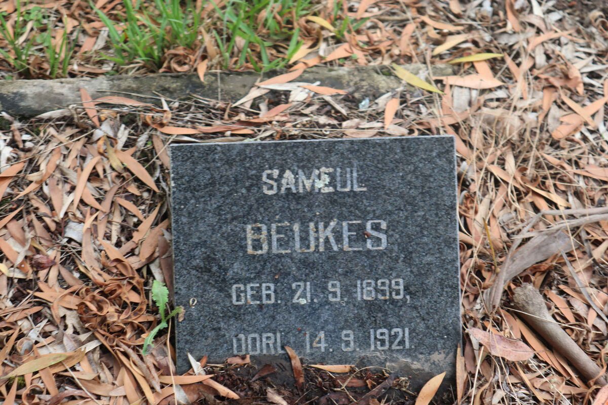 BEUKES Sameul 1899-1921